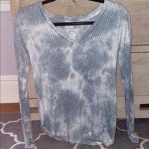 American Eagle Blue tie dye Long sleeve